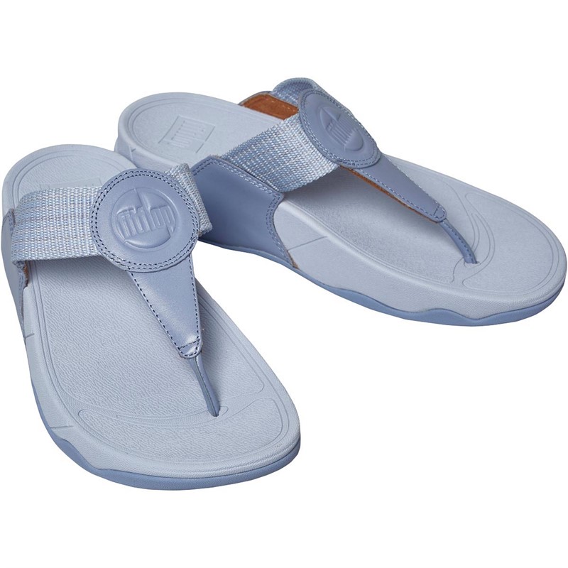 Buy FitFlop Womens Walkstar Finestripe bing Toe Post Sandals Wild