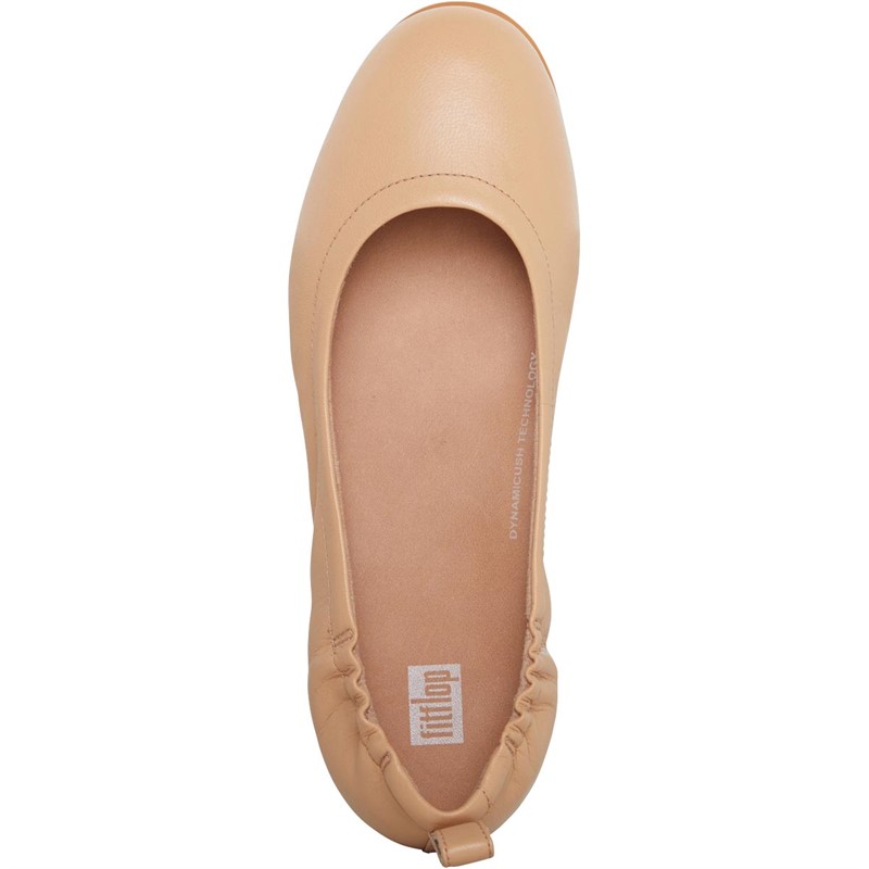 Buy FitFlop Womens Allegro Ballerina Shoes Blush