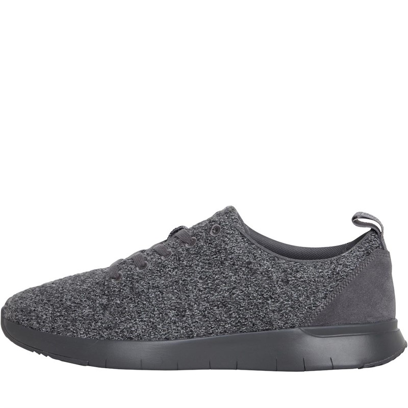 Buy FitFlop Mens Flexknit Merino Wool Trainers Love Grey