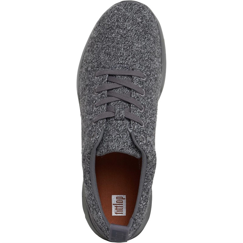 Buy FitFlop Mens Flexknit Merino Wool Trainers Love Grey