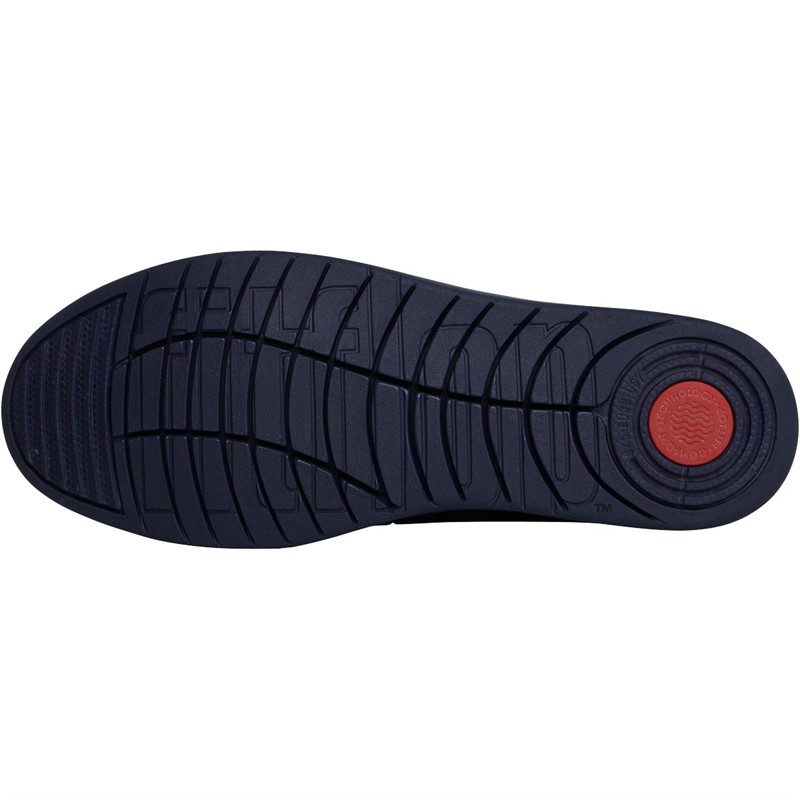 Buy FitFlop Womens Rally Leather SlipOn Trainers Midnight Navy