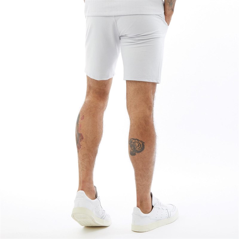 Gym King Herren Signature Jersey Shorts Grau Blau