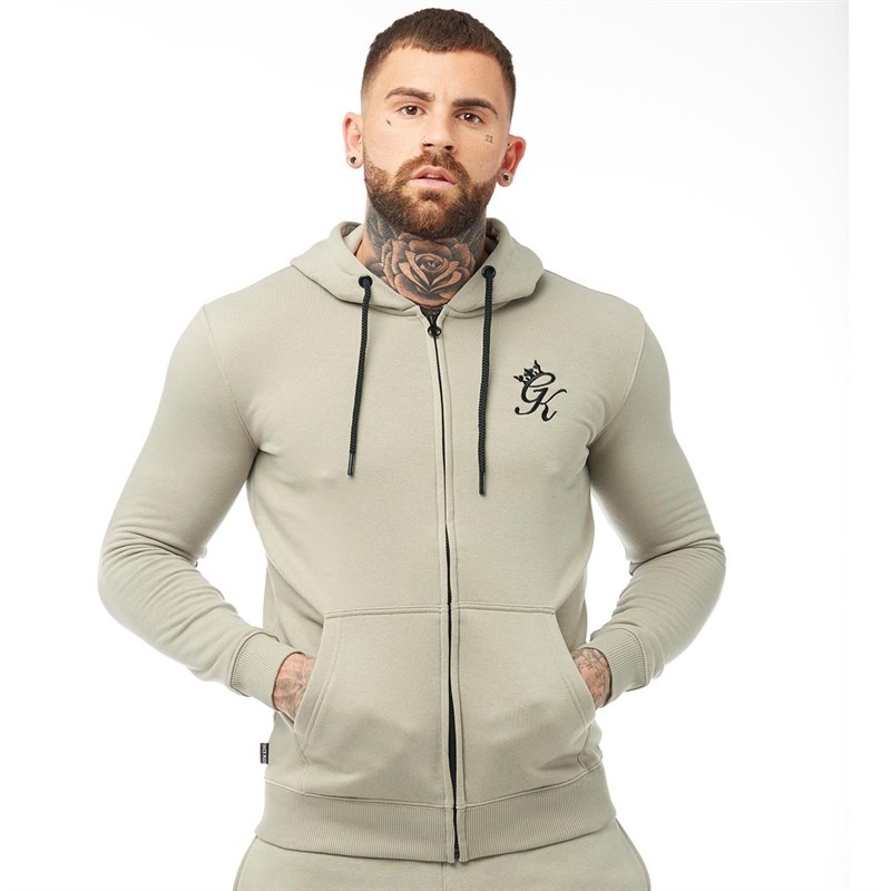 Buy Gym King Mens Zip Through Hoodie Rock Ridge