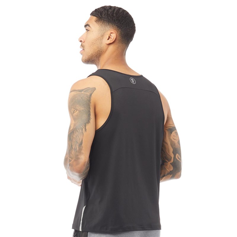 Buy Gym King Mens Sport Lift Vest Black