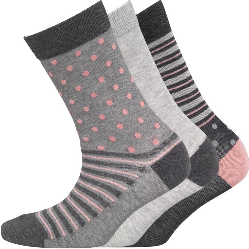 Buy Green Treat Womens Three Pack Socks Multi