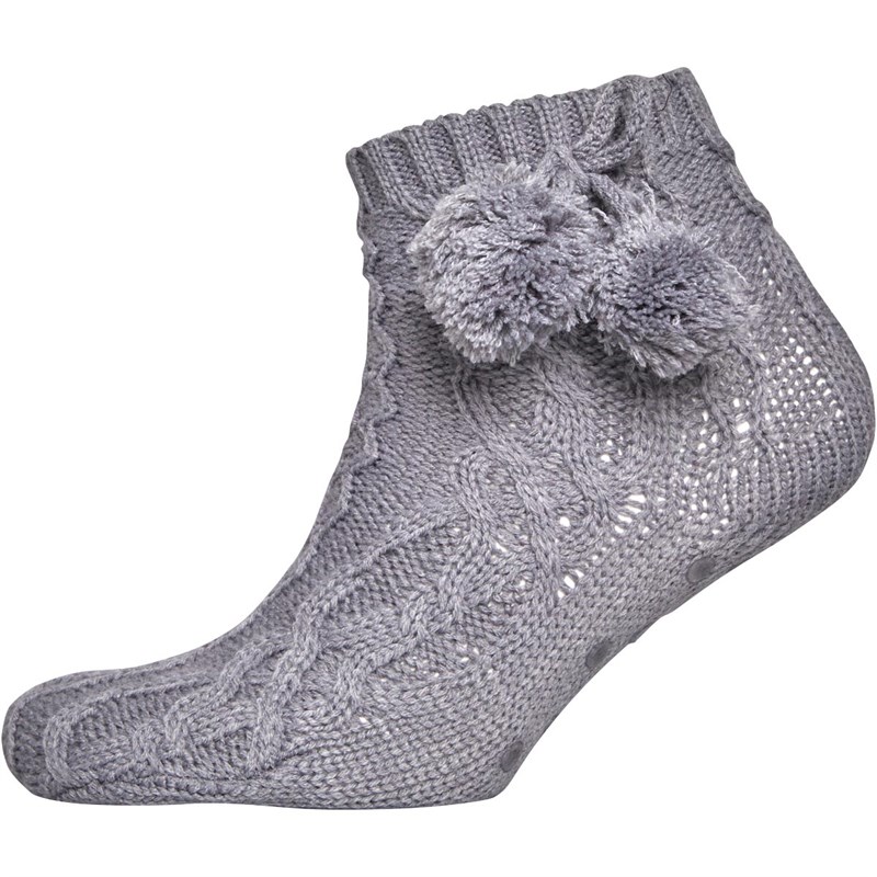 Buy Green Treat Womens Cable Knit Home Socks Alloy