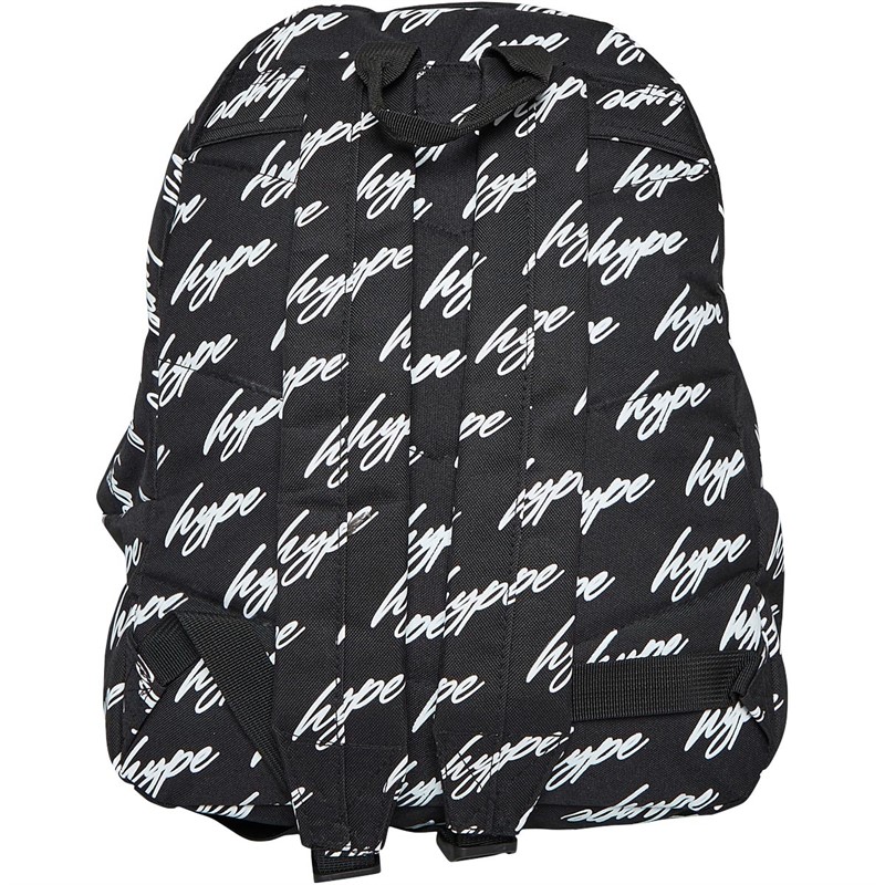 Buy Hype Junior White Scribble Logo Backpack Black
