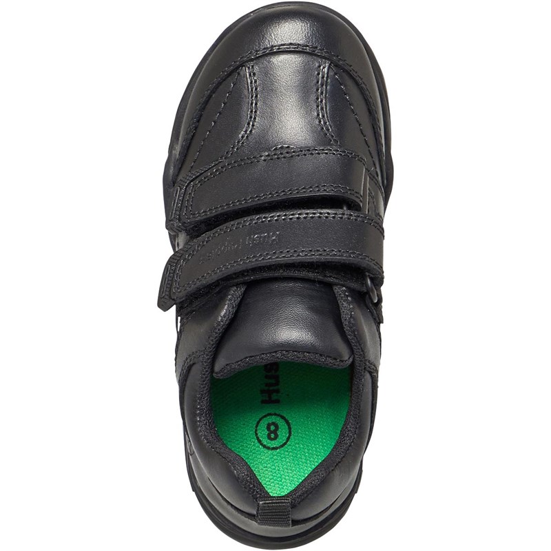 Buy Hush Puppies Infant Levi Back To School Velcro Leather Shoes Black
