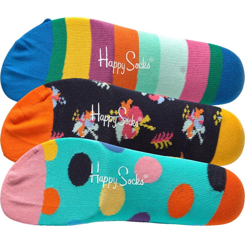 Buy Happy Socks Mens Three Pack Socks Multi