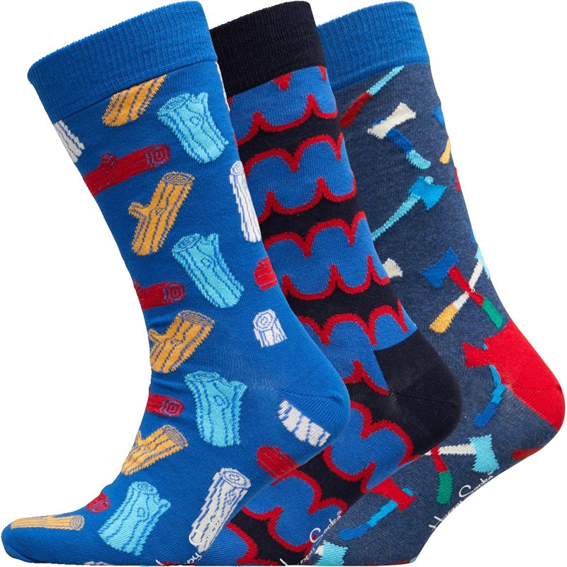 Buy Happy Socks Mens Three Pack Socks Multi