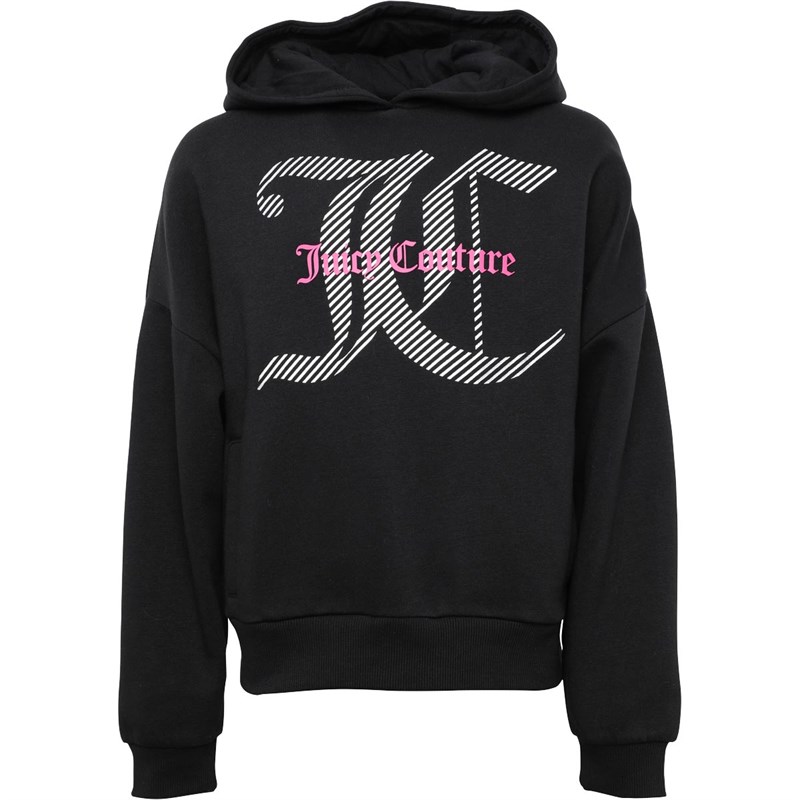 Buy Juicy Couture Girls Stripe OTH Hoodie Black