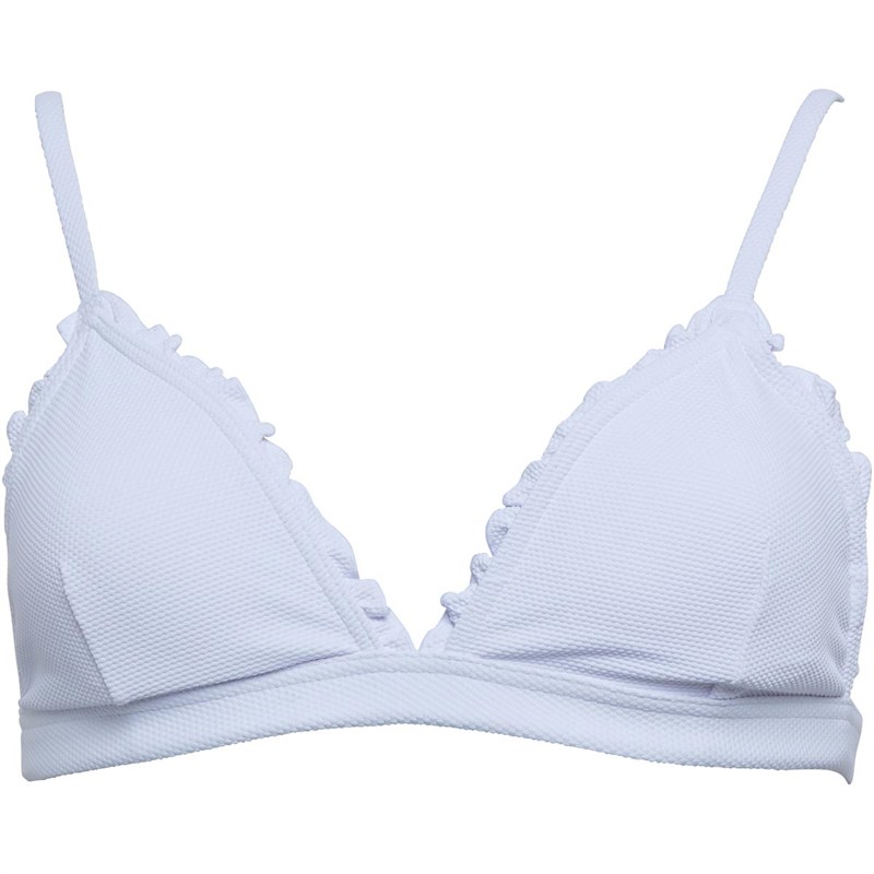 Buy Jack Wills Womens Halley Triangle Frill Bikini Top White