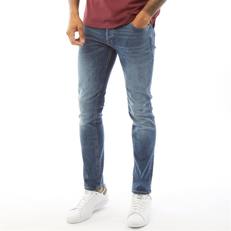 Buy JACK AND JONES Mens Glen Na 636 Slim Fit Jeans Mid Blue