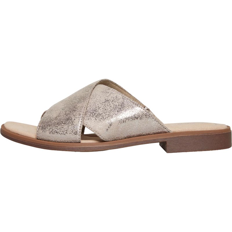 Buy Clarks Womens Declan Ivy Sandals Pewter Metallic