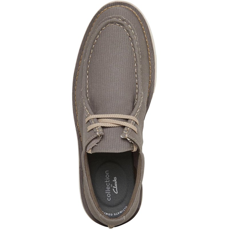 Buy Clarks Mens Run Canvas Pumps Grey