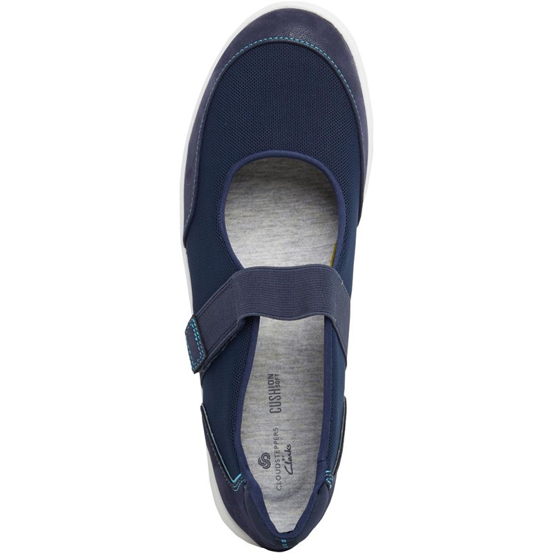 Buy Clarks Womens Adella West Shoes Navy