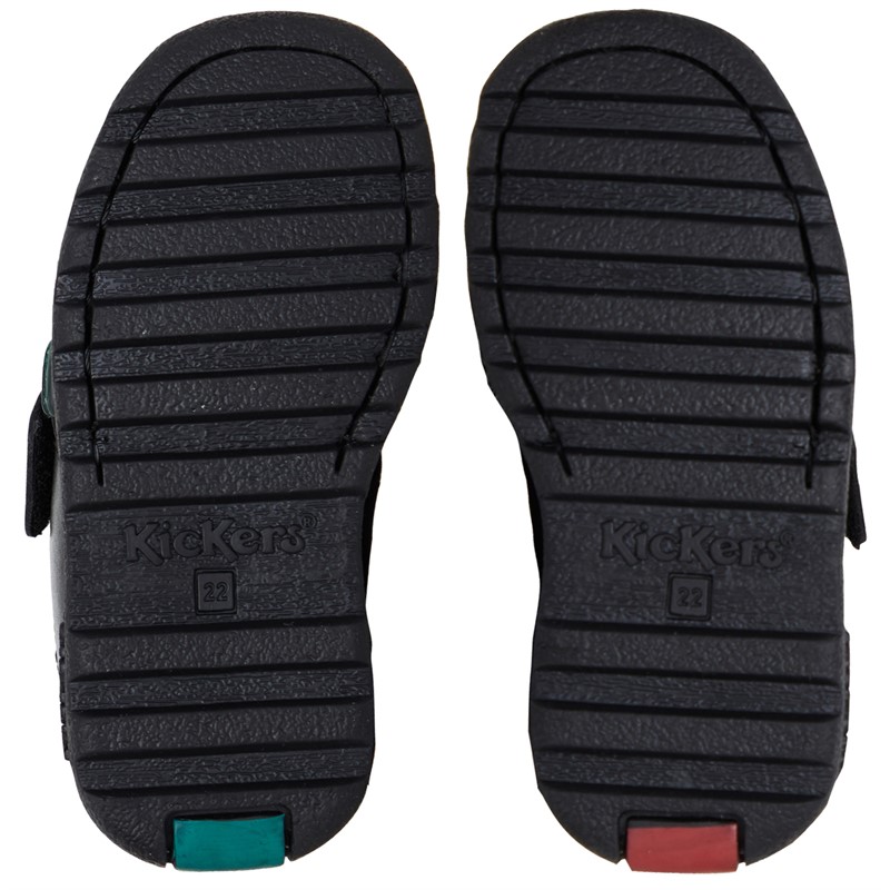 Buy Kickers Infant Boys Fragma Single Strap Leather School Shoes Black