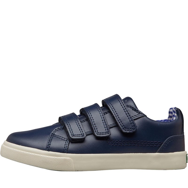 Buy Kickers Infant Boys Tovni Trip Velcro Leather Shoes Navy