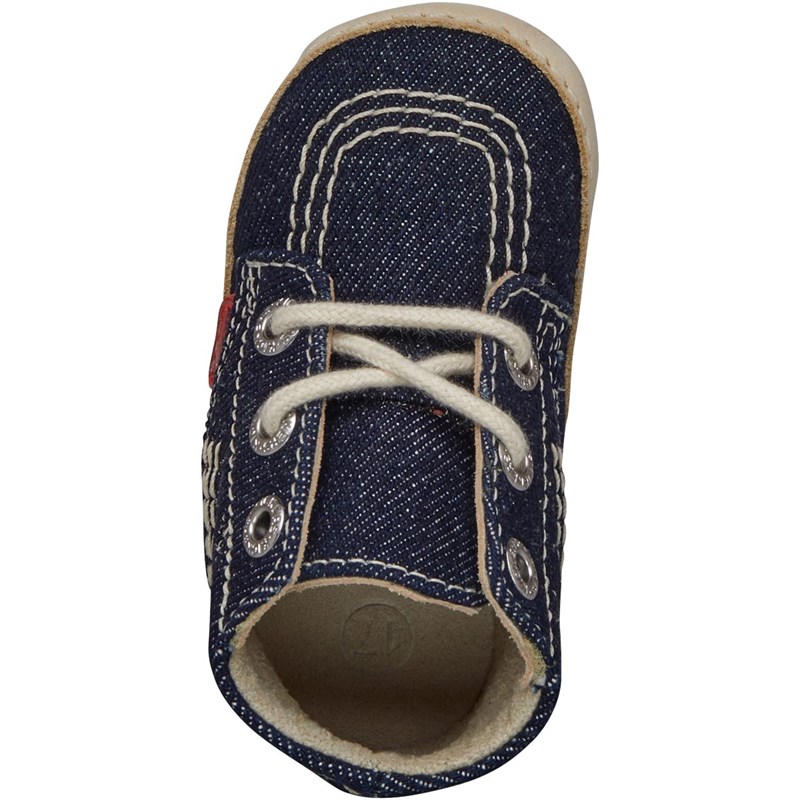 Buy Kickers Baby 1st Kicks Text Boots Dark Blue