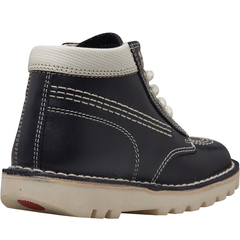 Buy Kickers Infant Boys Joules Kick Hi Leather Boots Navy