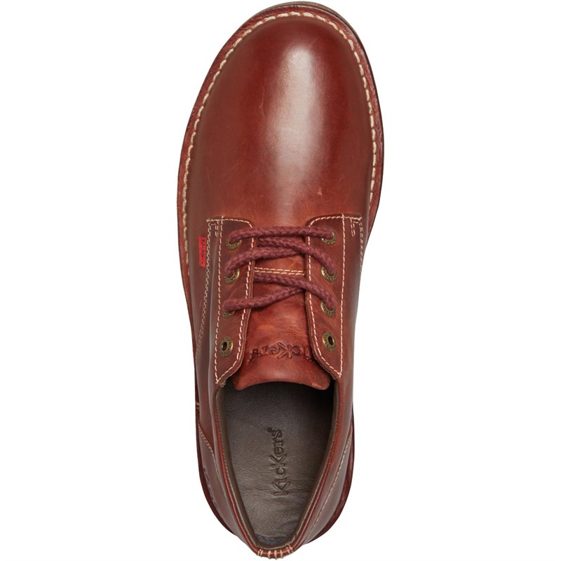 Buy Kickers Mens Daltrey Derby Shoes Dark Red