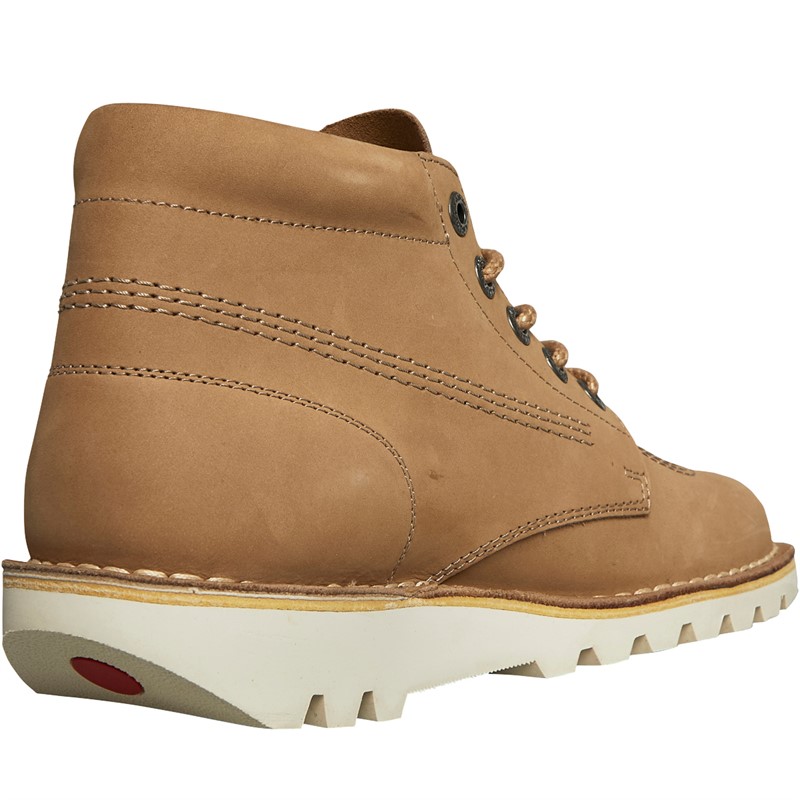 Buy Kickers Mens Kick Hi Leather Boots Grey