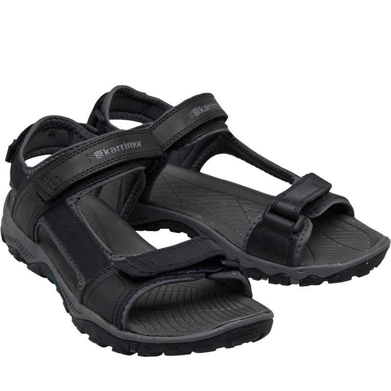Buy Karrimor Mens Melbourne Leather Strap Sandals Black