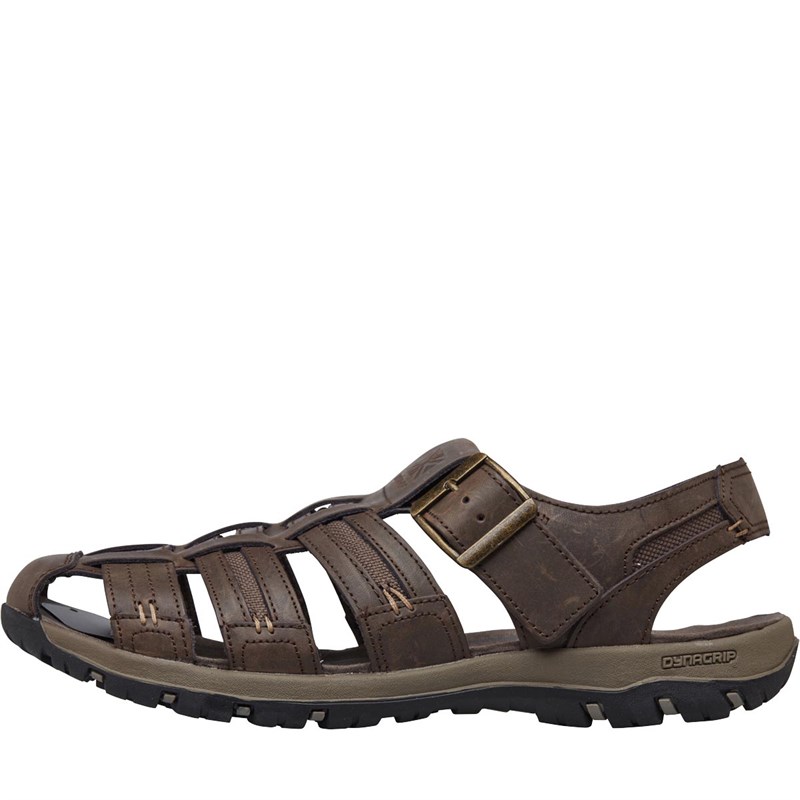 Buy Karrimor Mens Fisherman Closed Toe Leather Sandals Chocolate