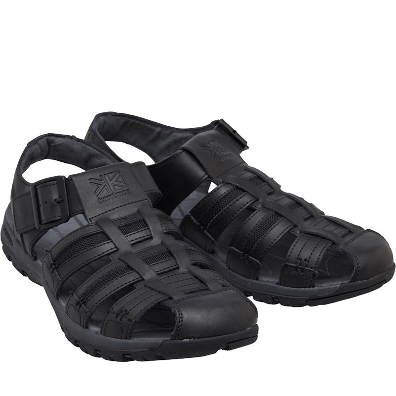 Buy Karrimor Mens Fisherman Closed Toe Leather Sandals Black