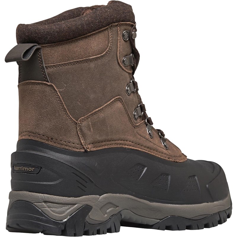 Buy Karrimor Mens Snowfur 3 Weathertite Snow Boots Brown
