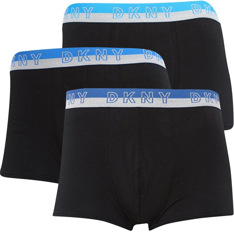 Buy DKNY Mens Chicago Three Pack Boxers Black/Black/Black