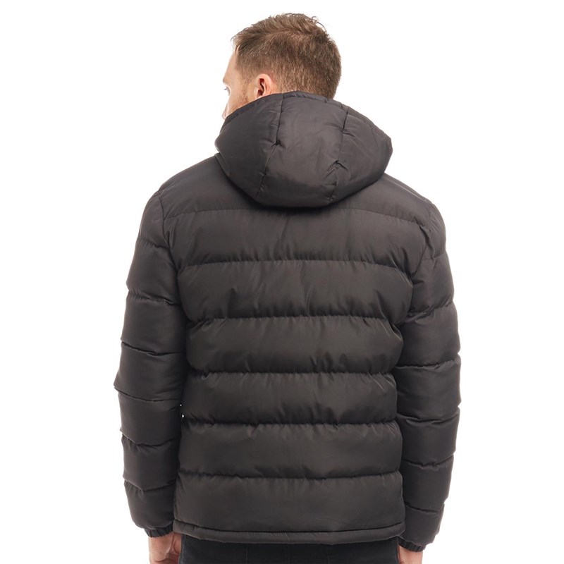 Buy Kangaroo Poo Mens Hooded Padded Jacket Black