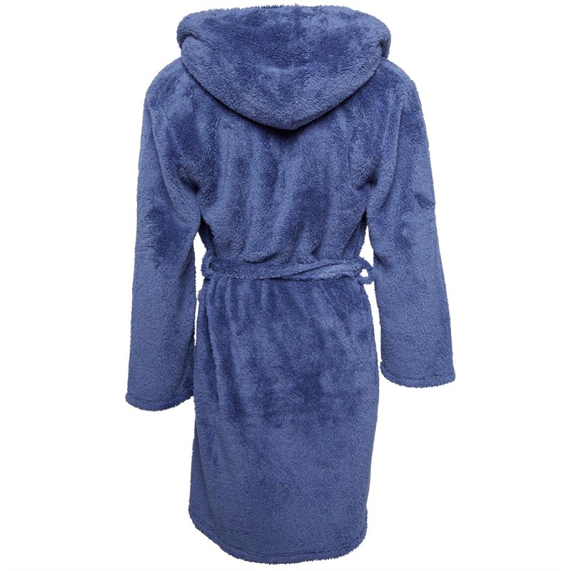 Buy Kangaroo Poo Mens Hooded Robe Blue