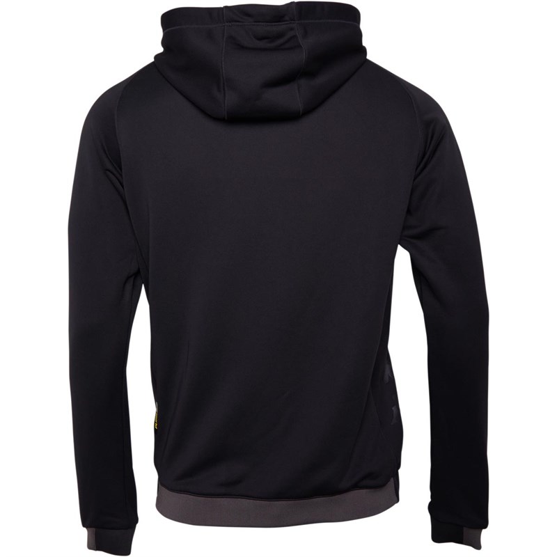 Buy Kappa Mens LUFC Leeds United Performance Hoodie Black Onyx/Grey