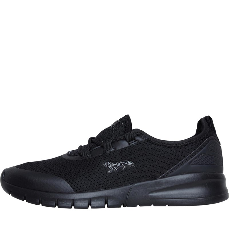 Buy Lonsdale Mens Zambia Trainers Black/Grey