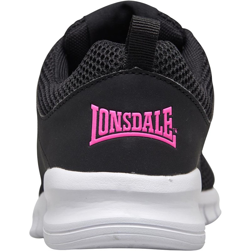 Buy Lonsdale Womens Sivas 2 Trainers Black/Pink/White