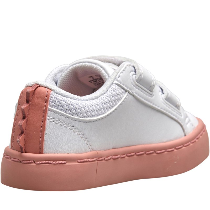 Buy Lacoste Baby Girls Infant Straightset Trainers White/pink