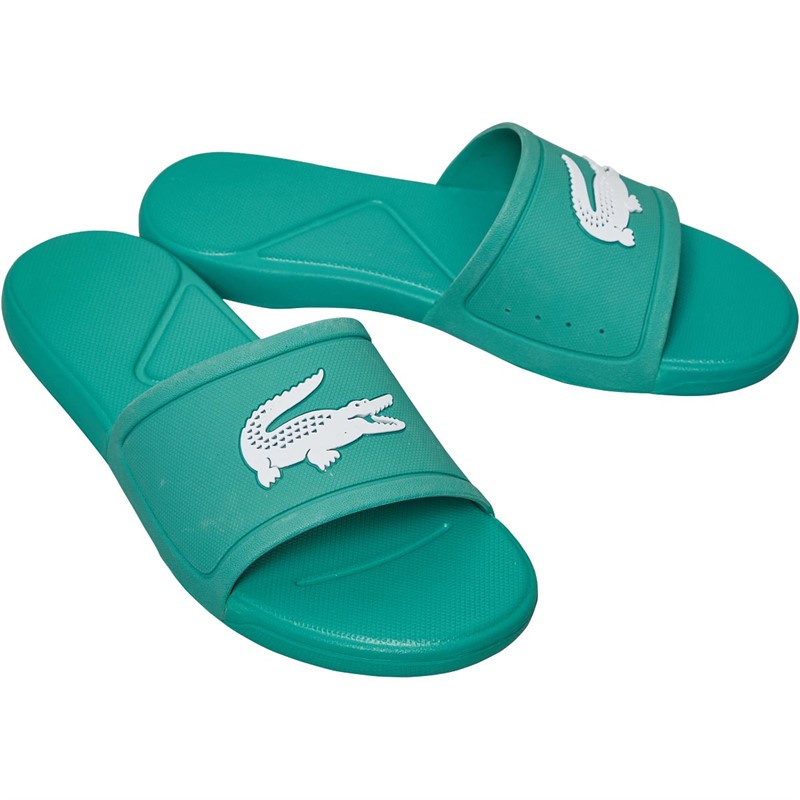 Buy Lacoste Junior L.30 Slides Green/White