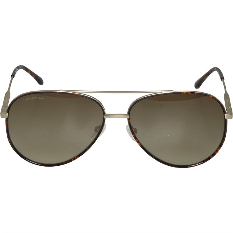 Buy Lacoste Mens Aviator Sunglasses Matte Gold