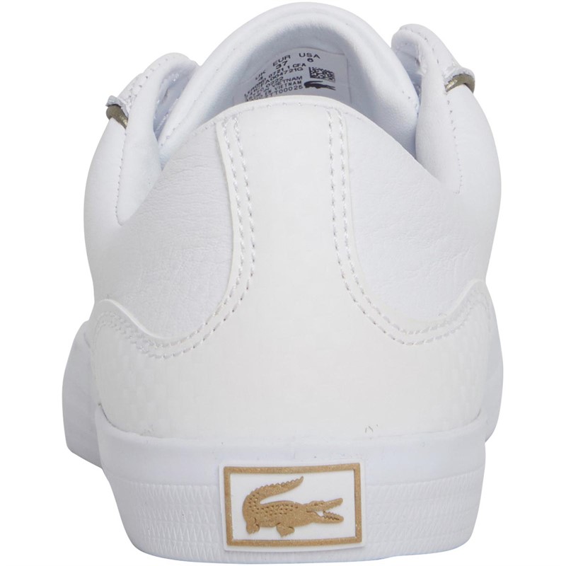 Buy Lacoste Womens Lerond Trainers White/White