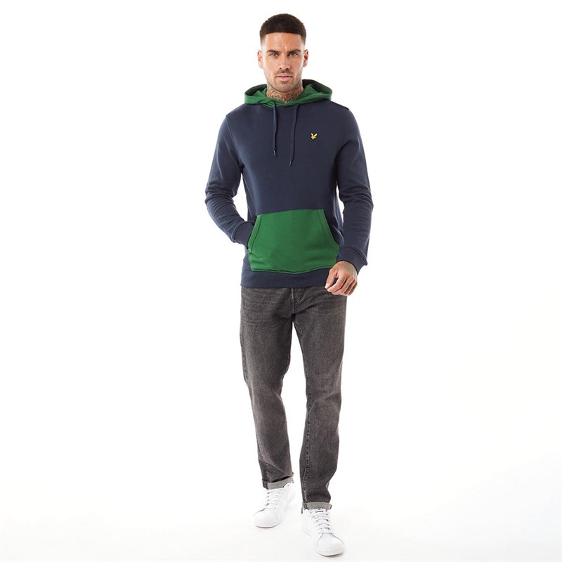 Buy Lyle And Scott Vintage Mens Track Top Dark Navy/English Green