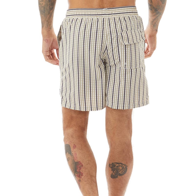 Buy Lyle And Scott Vintage Mens Gingham Swim Shorts Cold Grey