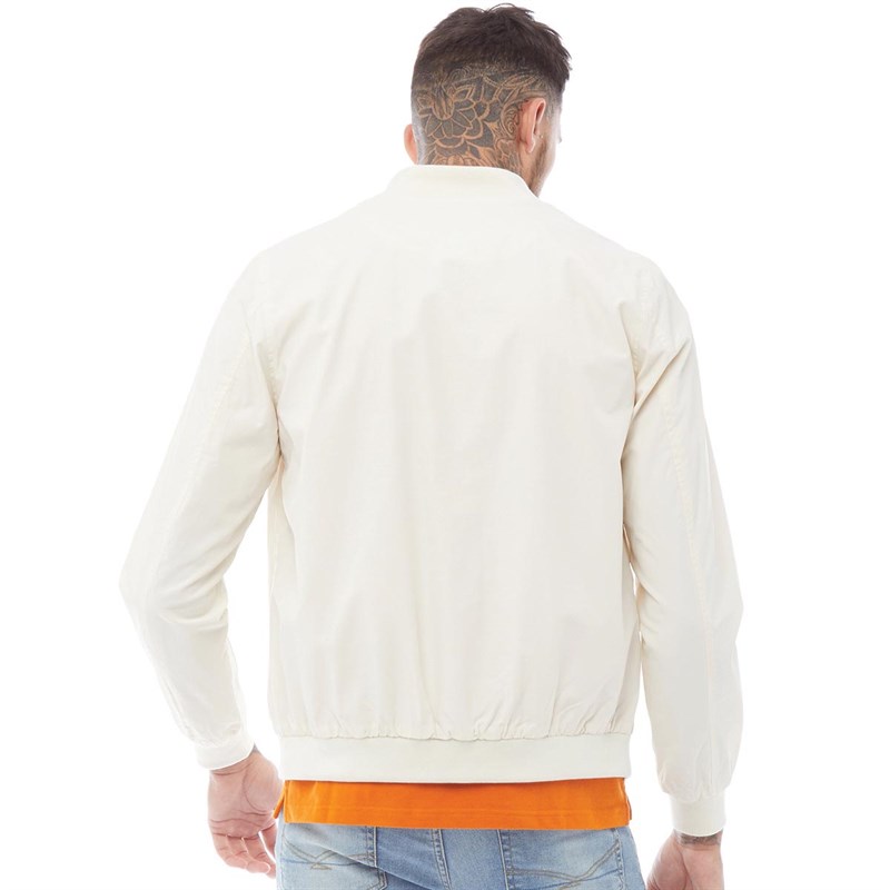 Buy Lyle And Scott Vintage Mens Minimal Bomber Seashell White
