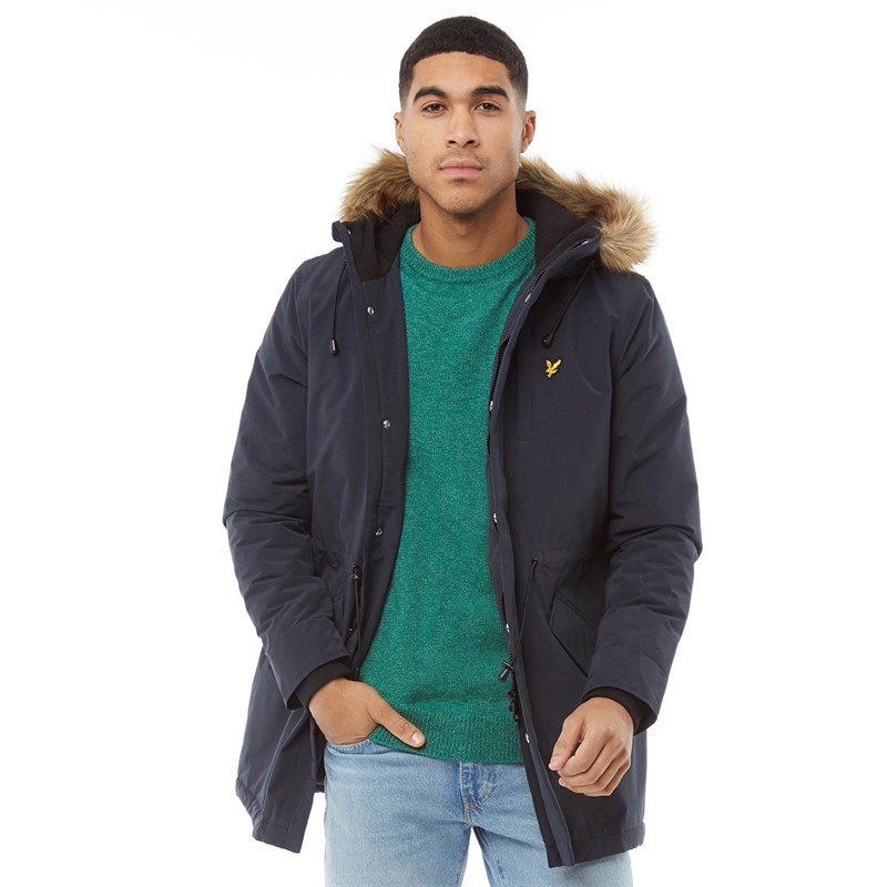 Buy Lyle And Scott Vintage Mens Winter Weight Microfleece Lined Parka