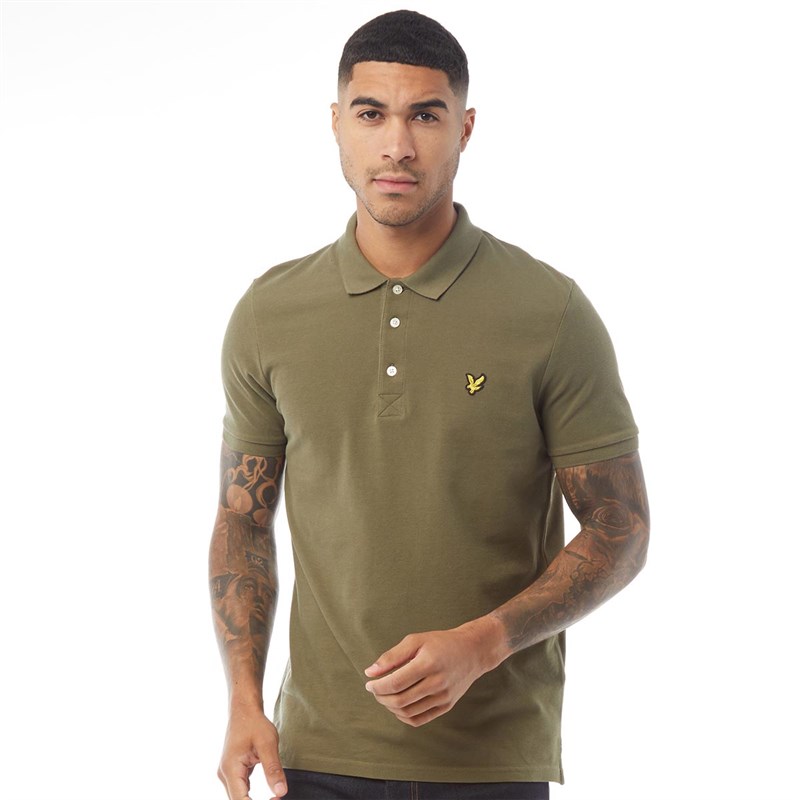 Buy Lyle And Scott Vintage Mens Plain Polo Lichen Green