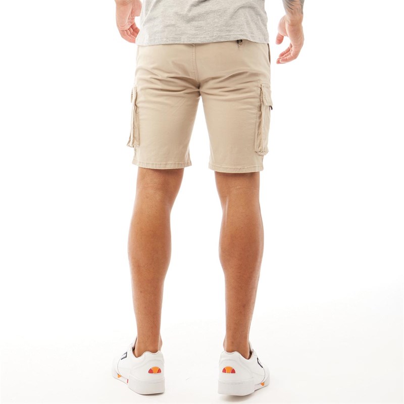 Buy LUKE 1977 Mens Twill Cargo Shorts Stone