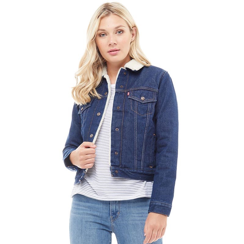 Buy Levi's Womens Original Sherpa Trucker Jacket Vast Waters