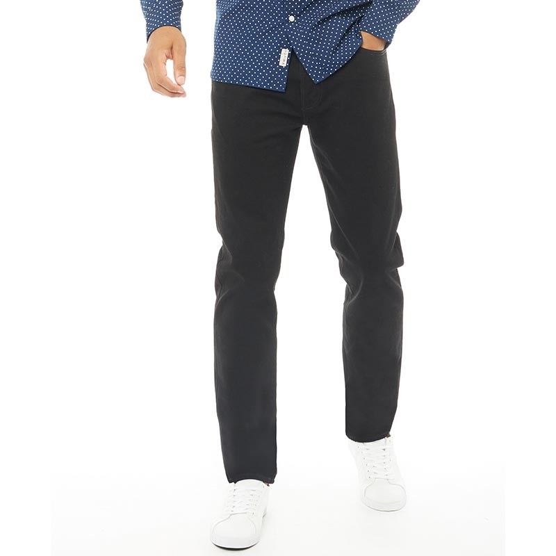 Buy Levi's Mens 501 Slim Taper Jeans Black Punk