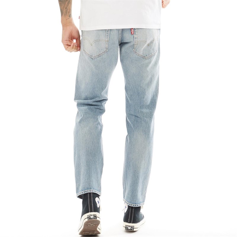 Levi's Heren 502 Taper Hi Ball Straight Fit Jeans Stonewash