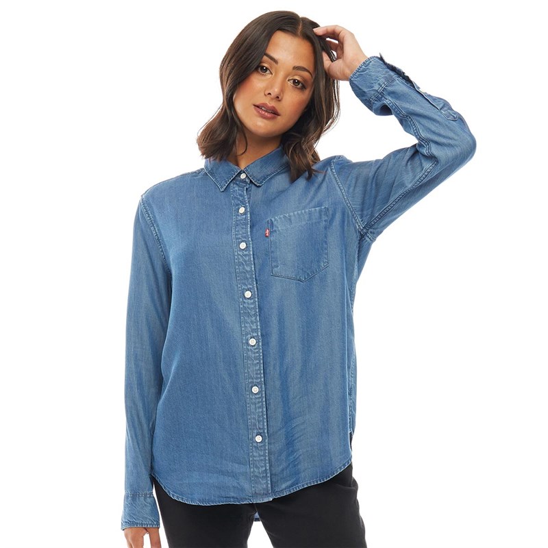 Buy Levi's Womens Ultimate Boyfriend Shirt Medium Authentic